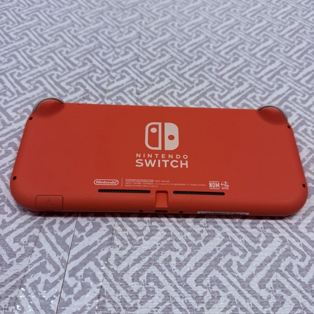Nintendo Switch Lite Coral Pink 32GB Tested Working No Charger Read Description - Picture 9 of 14